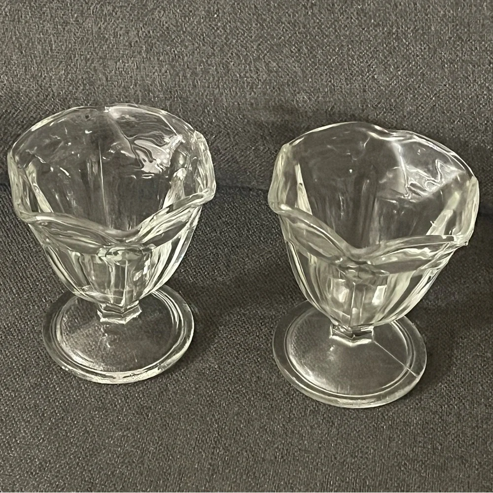 Anchor hocking Elegant tulip shaped Glass Dessert Cups (set of 4) cottagecore